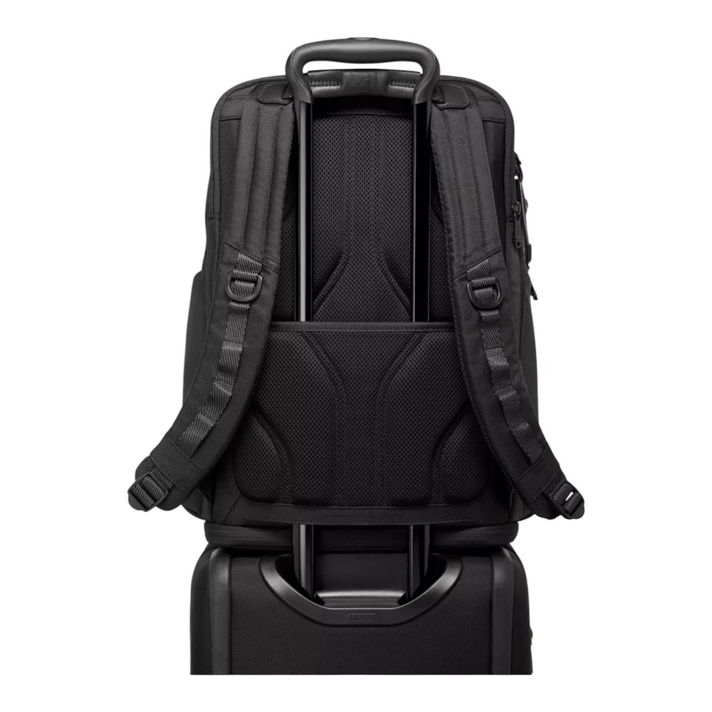 TUMI Alpha Bravo Nomadic Backpack Black 19" Nylon Laptop Travel Men Carry On - Picture 3 of 10